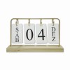 CALENDÁRIO DECORATIVO COM ARGOLAS EM MADEIRA REF: AP6818-54G