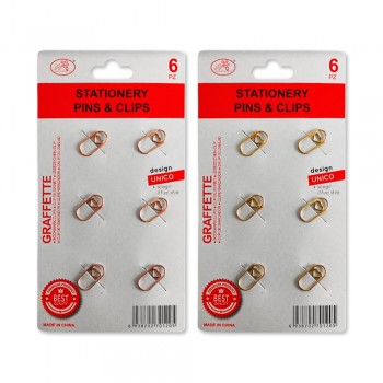 KIT CLIPS COM 6 UNIDADES 20MM EM METAL REF: AP4649