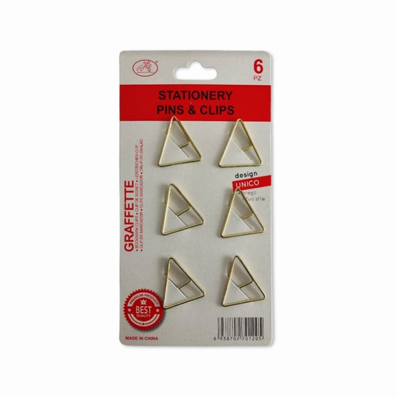 KIT CLIPS COM 6 UNIDADES 27MM EM METAL REF: AP5325 KIT CLIPS COM 6 UNIDADES 27MM EM METAL REF: AP5325
