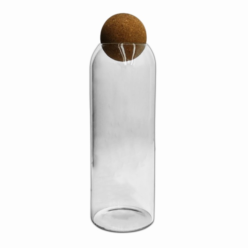 POTE DE VIDRO COM TAMPA EM BAMBU 1600ML REF: APPB925 POTE DE VIDRO COM TAMPA EM BAMBU 1600ML REF: APPB925