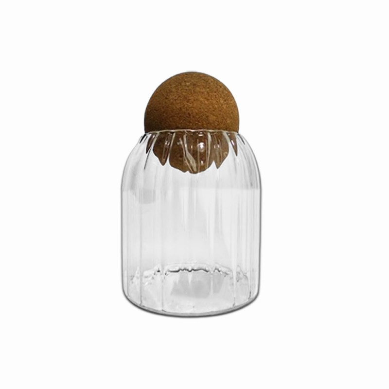 POTE DE VIDRO COM TAMPA EM BAMBU 500ML REF: APS10 POTE DE VIDRO COM TAMPA EM BAMBU 500ML REF: APS10