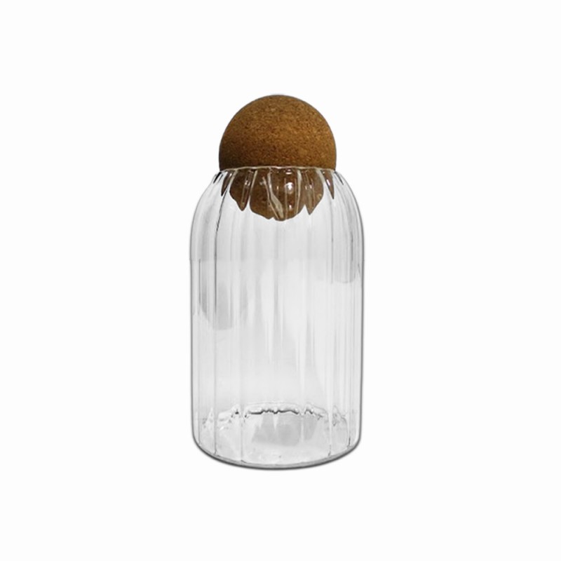 POTE DE VIDRO COM TAMPA EM BAMBU 800ML REF: APS15 POTE DE VIDRO COM TAMPA EM BAMBU 800ML REF: APS15
