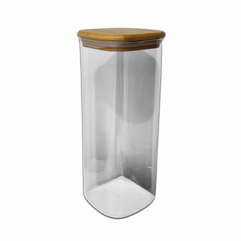 POTE DE VIDRO COM TAMPA EM BAMBU 1750ML REF: APF10250 POTE DE VIDRO COM TAMPA EM BAMBU 1750ML REF: APF10250