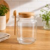 POTE DE VIDRO COM COLHER DOSADORA E TAMPA EM CORTIÇA 255ML REF: APSZB001 POTE DE VIDRO COM COLHER DOSADORA E TAMPA EM CORTIÇA 255ML REF: APSZB001