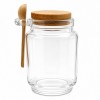 POTE DE VIDRO COM COLHER DOSADORA E TAMPA EM CORTIÇA 255ML REF: APSZB001 POTE DE VIDRO COM COLHER DOSADORA E TAMPA EM CORTIÇA 255ML REF: APSZB001