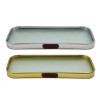 BANDEJA DECORATIVA EM VIDRO COM BORDAS METALIZADA REF: AP6882-71 BANDEJA DECORATIVA EM VIDRO COM BORDAS METALIZADA REF: AP6882-71