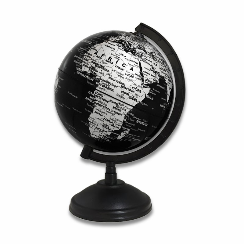 GLOBO TERRESTRE DECORATIVO GIRATÓRIO EM PLÁSTICO REF: APJF1420CP02 GLOBO TERRESTRE DECORATIVO GIRATÓRIO EM PLÁSTICO REF: APJF1420CP02