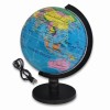 GLOBO TERRESTRE DECORATIVO COM ILUMINAÇÃO EM PLÁSTICO E CABO USB REF: APJF2500CP01L