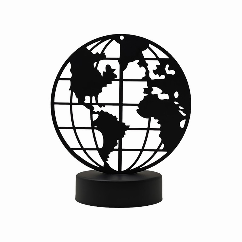 LUMINÁRIA DECORATIVA MODELO GLOBO TERRESTRE EM METAL REF: AP6-201 LUMINÁRIA DECORATIVA MODELO GLOBO TERRESTRE EM METAL REF: AP6-201