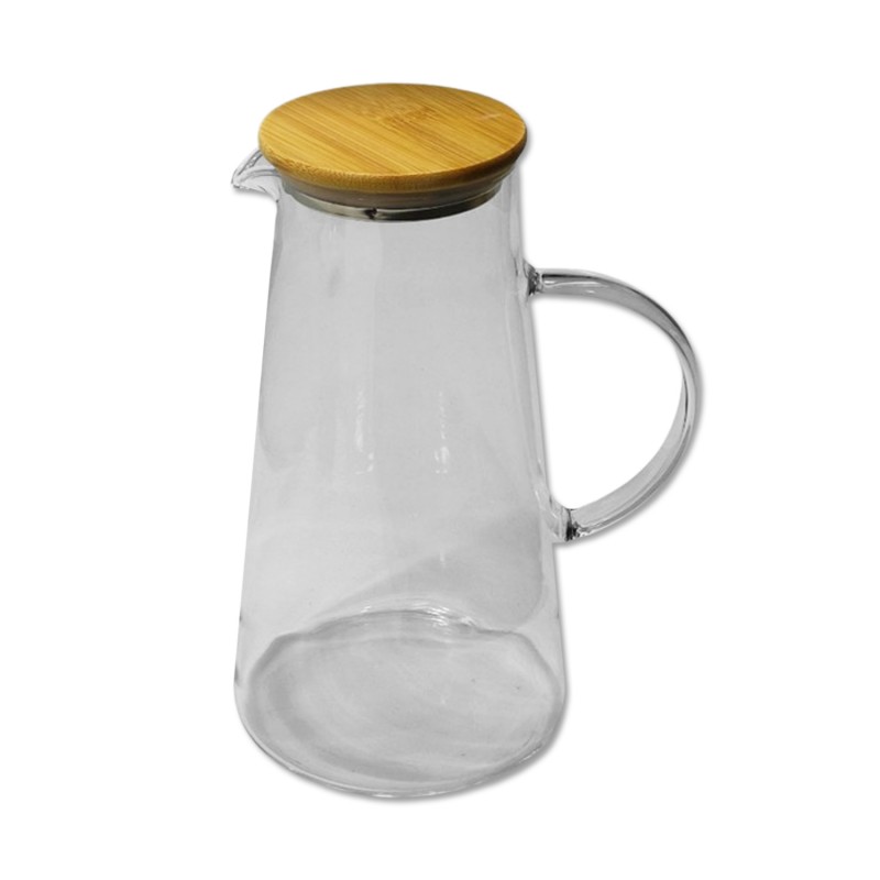 JARRA DE VIDRO COM TAMPA DE BAMBU 1750ML REF: AP89-175