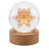 LUMINÁRIA GLOBO MODELO FLOR DE LÓTUS DE VIDRO REF: AP7814WL-6HH LUMINÁRIA GLOBO MODELO FLOR DE LÓTUS DE VIDRO REF: AP7814WL-6HH