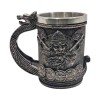 CANECA COM ALÇA MODELO VIKINGS 600ML EM METAL INOX E REVESTIDA DE RESINA DE PVC REF: AP230084 CANECA COM ALÇA MODELO VIKINGS 600ML EM METAL INOX E REVESTIDA DE RESINA DE PVC REF: AP230084