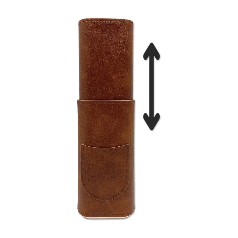 ESTOJO PORTÁTIL PARA ARMAZENAGEM DE CHARUTOS CAPACIDADE PARA 3 EM COURO SINTÉTICO REF: APGC03
