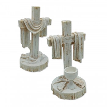 ENFEITE DECORATIVO DE MESA MODELO CRUZ E CÁLICE EM RESINA PLÁSTICA REF: AP1694 ENFEITE DECORATIVO DE MESA MODELO CRUZ E CÁLICE EM RESINA PLÁSTICA REF: AP1694