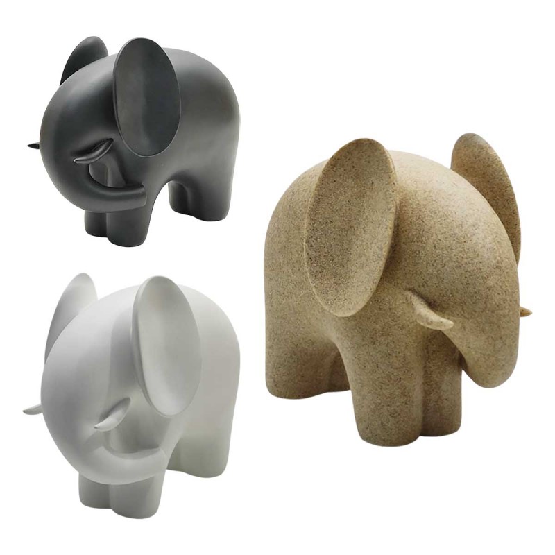 ENFEITE DE MESA MODELO ELEFANTE EM RESINA PLÁSTICA REF: AP7737EG