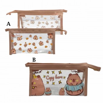 NECESSAIRE PORTA OBJETOS EM PLÁSTICO PVC REF: AP7274B01 NECESSAIRE PORTA OBJETOS EM PLÁSTICO PVC REF: AP7274B01