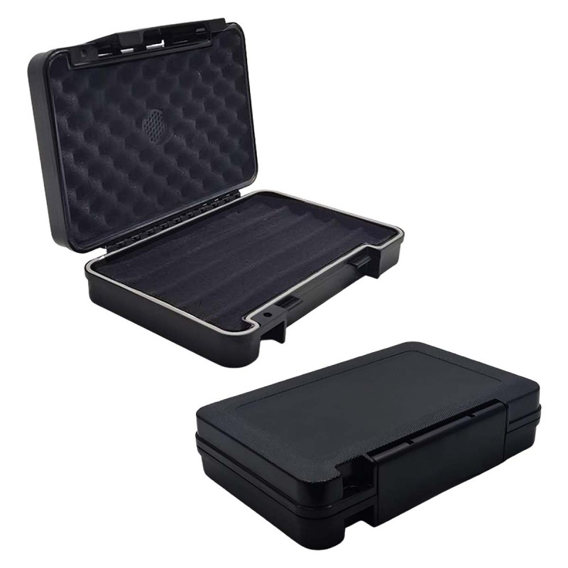 CAIXA UMIDORA PARA TRANSPORTE E ARMAZENAGEM DE 5 CHARUTOS EM PLÁSTICO ABS REF: APX-BP1402 CAIXA UMIDORA PARA TRANSPORTE E ARMAZENAGEM DE 5 CHARUTOS EM PLÁSTICO ABS REF: APX-BP1402