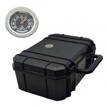 CAIXA UMIDORA PARA TRANSPORTE E ARMAZENAGEM DE 14 À 21 CHARUTOS EM PLÁSTICO ABS REF: APNEW-1601