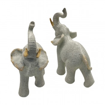 ENFEITE DECORATIVO DE MESA MODELO ELEFANTE EM RESINA PLÁSTICA REF: AP6748E12 ENFEITE DECORATIVO DE MESA MODELO ELEFANTE EM RESINA PLÁSTICA REF: AP6748E12