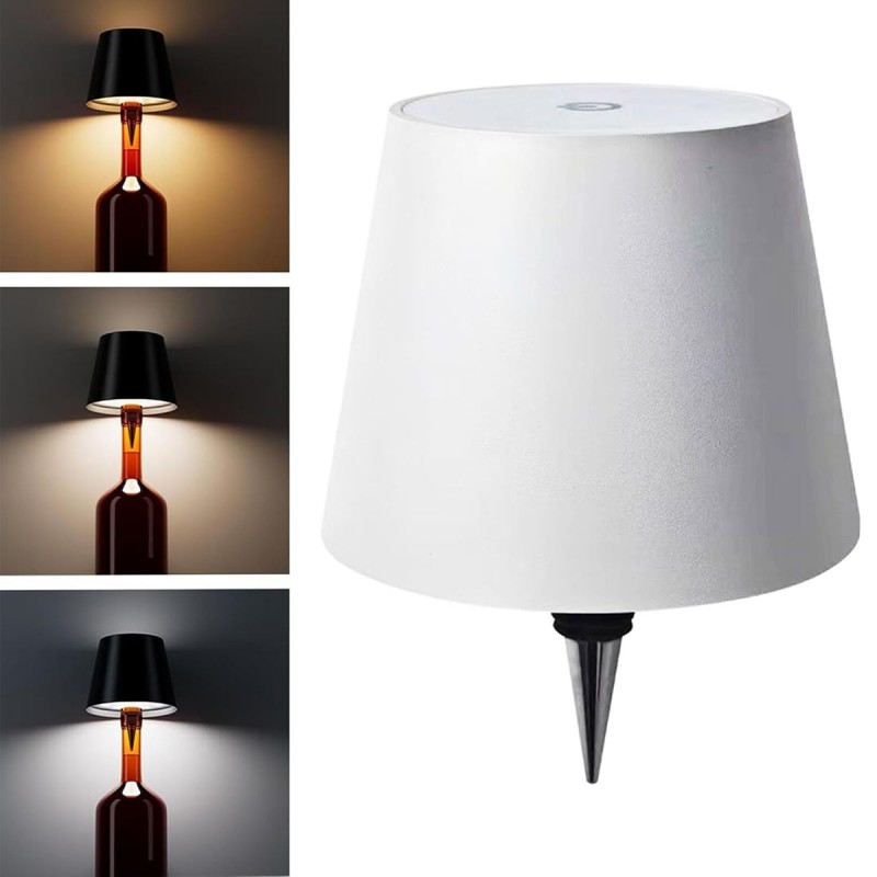 LUMINÁRIA DECORATIVA LED COM ENCAIXE PARA GARRAFA EM METAL E PLÁSTICO REF: APB06L-WH LUMINÁRIA DECORATIVA LED COM ENCAIXE PARA GARRAFA EM METAL E PLÁSTICO REF: APB06L-WH