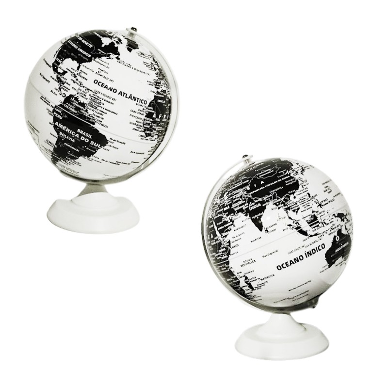 GLOBO TERRESTRE EM PLÁSTICO PVC E METAL REF: APJF20007 GLOBO TERRESTRE EM PLÁSTICO PVC E METAL REF: APJF20007
