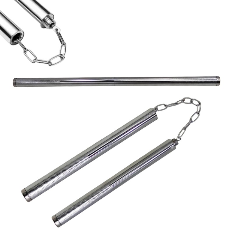 NUNCHAKU MODELO BASTÃO EM METAL REF: AP6751NK-4 NUNCHAKU MODELO BASTÃO EM METAL REF: AP6751NK-4