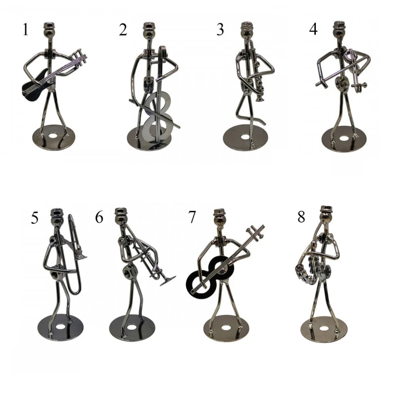 ENFEITE DECORATIVO DE MESA MODELO MÚSICO DE METAL REF: AP1008-2 ENFEITE DECORATIVO DE MESA MODELO MÚSICO DE METAL REF: AP1008-2