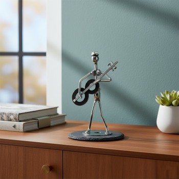 ENFEITE DECORATIVO DE MESA MODELO MÚSICO DE METAL REF: AP1008-2 ENFEITE DECORATIVO DE MESA MODELO MÚSICO DE METAL REF: AP1008-2
