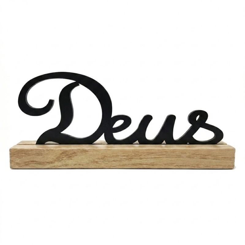 ENFEITE DECORATIVO DE MESA DE MADEIRA MODELO DEUS REF: AP61702D ENFEITE DECORATIVO DE MESA DE MADEIRA MODELO DEUS REF: AP61702D