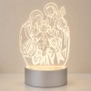 LUMINÁRIA USB MODELO SAGRADA FAMÍLIA DE PLÁSTICO COM LÂMPADA DE LED REF: AP7656L04 LUMINÁRIA USB MODELO SAGRADA FAMÍLIA DE PLÁSTICO COM LÂMPADA DE LED REF: AP7656L04