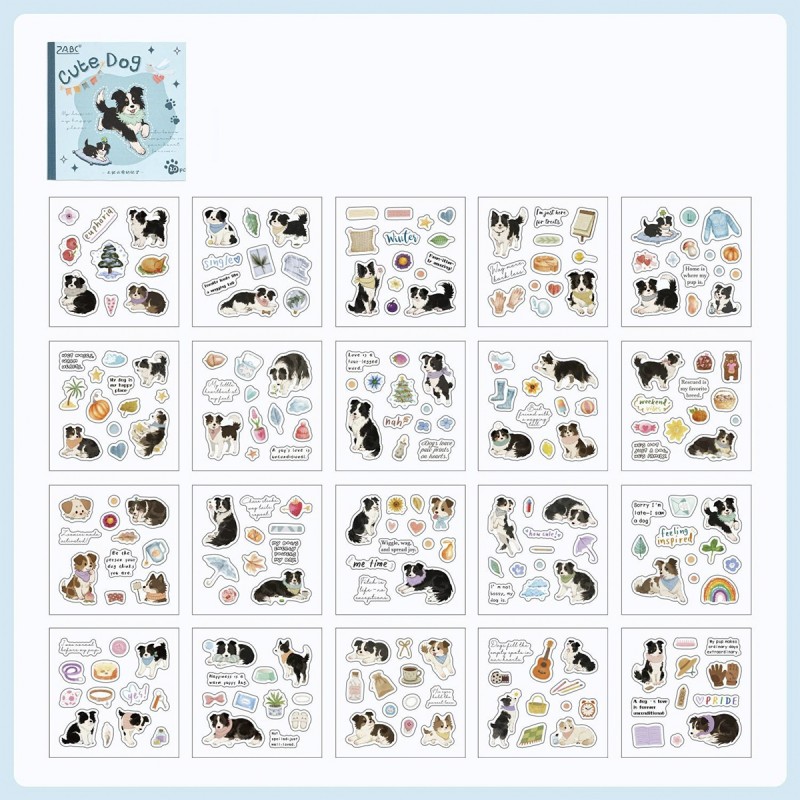 MINI CADERNO COM 20 PAGINÁS DE ADESIVOS DE PLÁSTICO SORTIDOS REF: APMRZRT