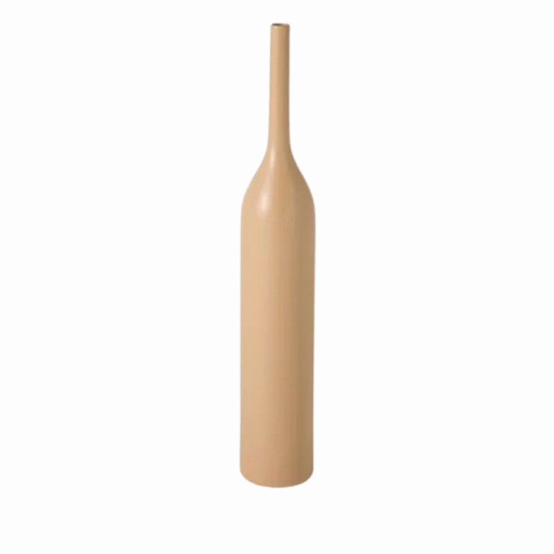 VASO DECORATIVO EM CERÂMICA COR BEGE 41CM REF: 16488