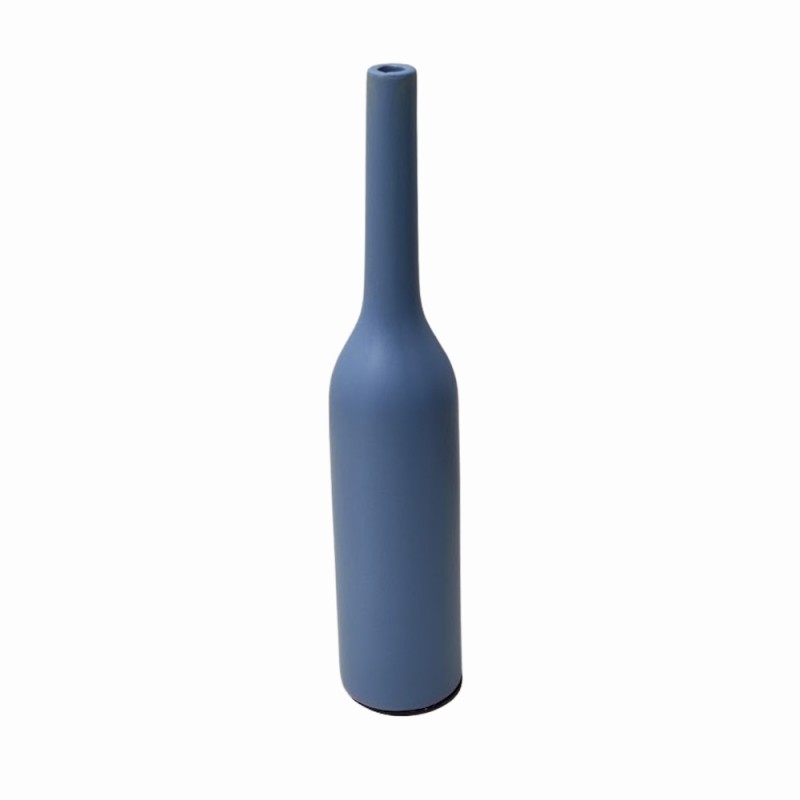 VASO DECORATIVO EM CERÂMICA COR AZUL 23CM REF: 16490 VASO DECORATIVO EM CERÂMICA COR AZUL 23CM REF: 16490