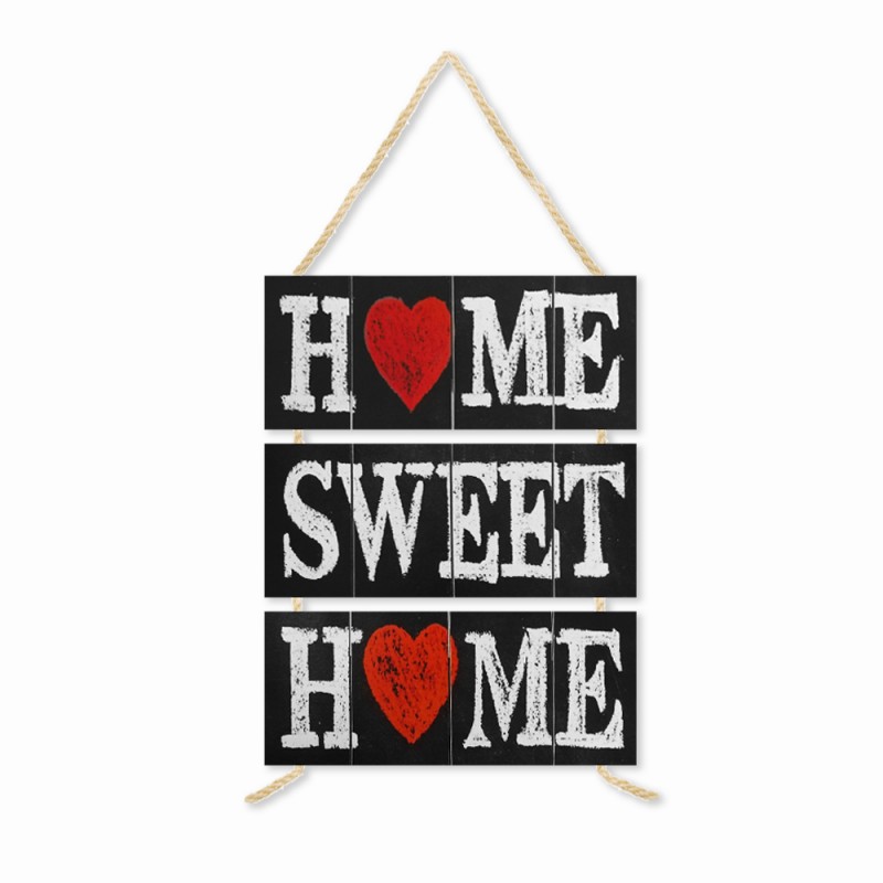 PLACA DE CORDA MODELO HOME SWEET... COM 3 FRASES REF: JPL2009 PLACA DE CORDA MODELO HOME SWEET... COM 3 FRASES REF: JPL2009