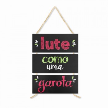 PLACA DE CORDA MODELO LUTE COMO... COM 3 FRASES REF: JPL2055 PLACA DE CORDA MODELO LUTE COMO... COM 3 FRASES REF: JPL2055