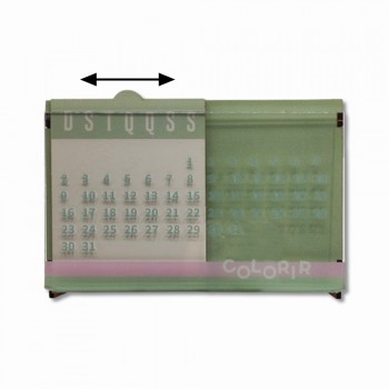 CALENDÁRIO PORTA CANETAS COM DIVISÓRIAS EM MADEIRA REF: 34934