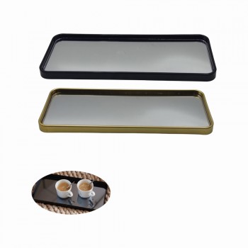 BANDEJA DECORATIVA MODELO RETANGULAR ESPELHADA EM VIDRO REF: 8213 BANDEJA DECORATIVA MODELO RETANGULAR ESPELHADA EM VIDRO REF: 8213