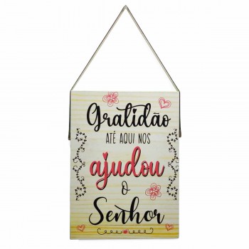 PLACA DECORATIVA RETANGULAR COM CORDA REF: JPL2208 PLACA DECORATIVA RETANGULAR COM CORDA REF: JPL2208