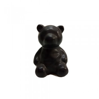 ENFEITE URSO PORCELANA PRETO ENFEITE URSO PORCELANA PRETO