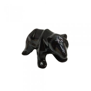 ENFEITE URSO PORCELANA PRETO ENFEITE URSO PORCELANA PRETO