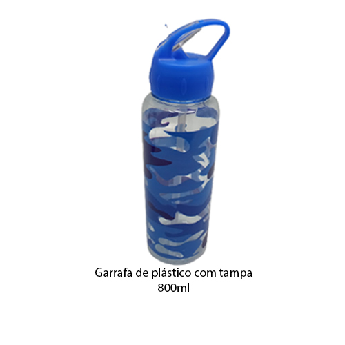 SQUEEZE DE PLÁSTICO 800ML AZUL REF: CB1106 SQUEEZE DE PLÁSTICO 800ML AZUL REF: CB1106