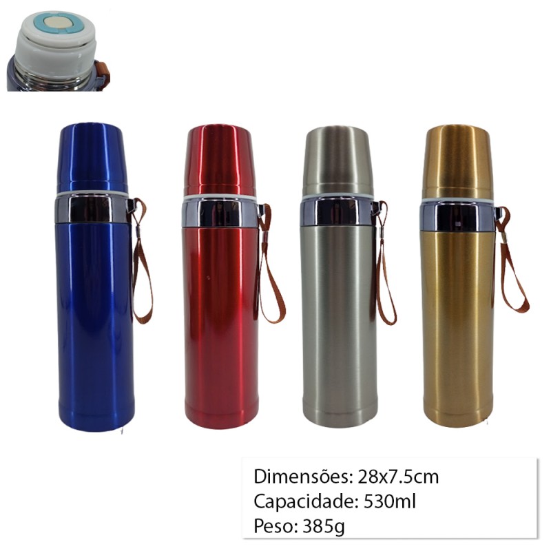 GARRAFA TERMICA DE INOX 530ML REF: HG85065 GARRAFA TERMICA DE INOX 530ML REF: HG85065