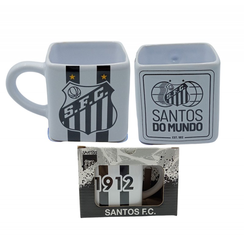 CANECA QUADRADA SANTOS 330ML REF: 015158 CANECA QUADRADA SANTOS 330ML REF: 015158