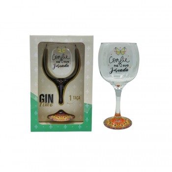 TAÇA GIN EM VIDRO MODELO CONFIE 600ML REF: 8768 TAÇA GIN EM VIDRO MODELO CONFIE 600ML REF: 8768