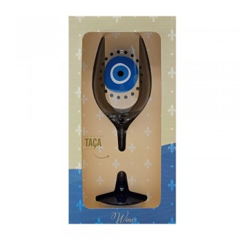TAÇA DE VINHO OLHO GREGO 385ML REF: 8804 TAÇA DE VINHO OLHO GREGO 385ML REF: 8804