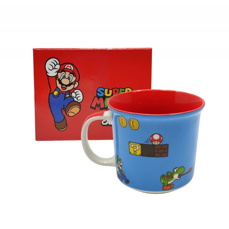 CANECA EM CERÂMICA MODELO MARIO WORLD 350ML REF: 10025101 CANECA EM CERÂMICA MODELO MARIO WORLD 350ML REF: 10025101