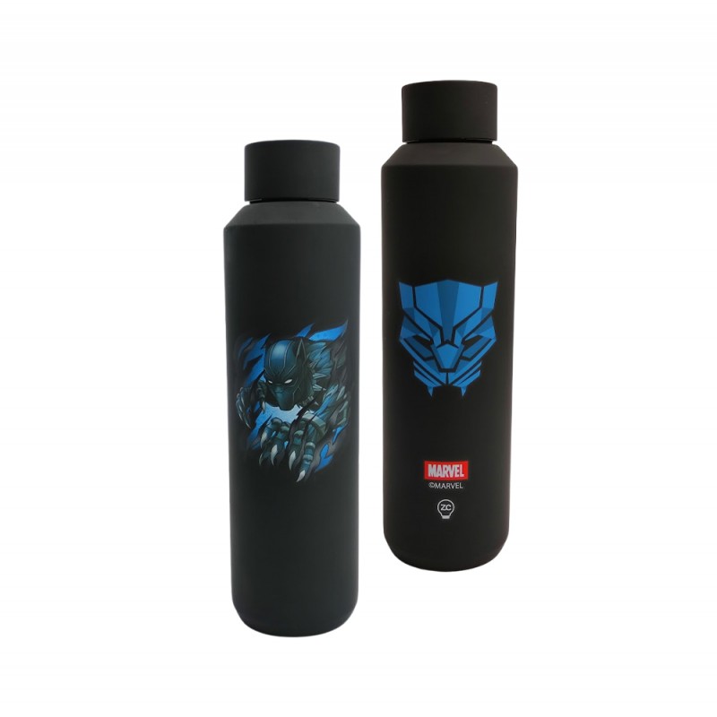 GARRAFA ACQUA MODELO PANTERA NEGRA EM INOX 600ML REF: 10072567 GARRAFA ACQUA MODELO PANTERA NEGRA EM INOX 600ML REF: 10072567