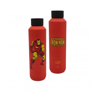 GARRAFA MODELO HOMEM DE FERRO EM INOX 600ML REF: 10072577 GARRAFA MODELO HOMEM DE FERRO EM INOX 600ML REF: 10072577