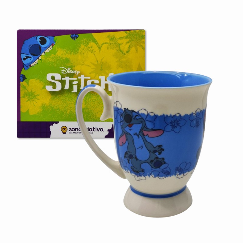 CANECA ROYAL MODELO STITCH EM CERÂMICA 300ML REF: 10025427 CANECA ROYAL MODELO STITCH EM CERÂMICA 300ML REF: 10025427