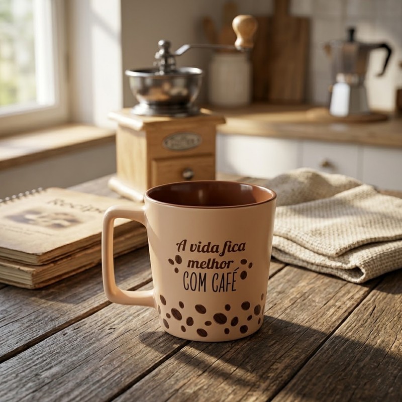 CANECA BUCK 400ML DE CERÂMICA REF: 10025860